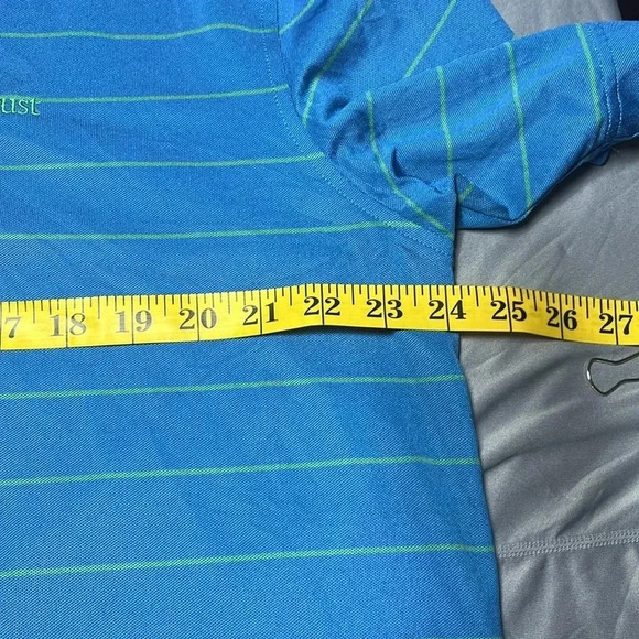 Peter Millar Summer Comfort Short Sleeve Polo Blue Golf Outdoor Performance - Picture 6 of 9